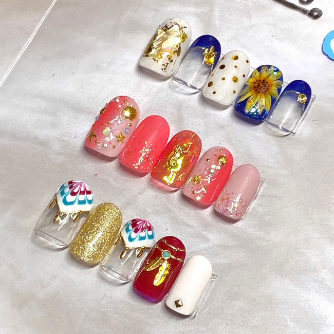 8月のデザイン追加 Nail Salon Cheri